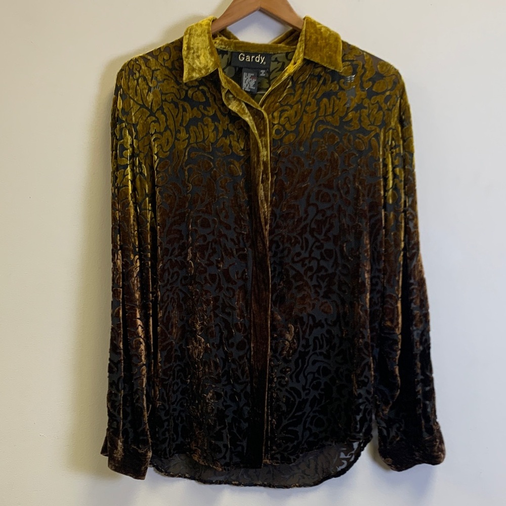 Gardy Velvet Gradient Blouse